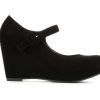 Wedge Heels * | Cheap Women'S Y-Not Makenzie Wedges Black Nub